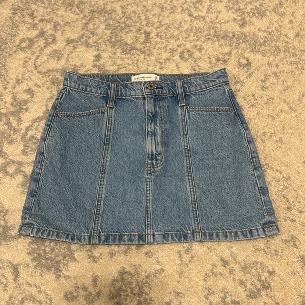 Abercrombie & Fitch Blue Denim Skirt
